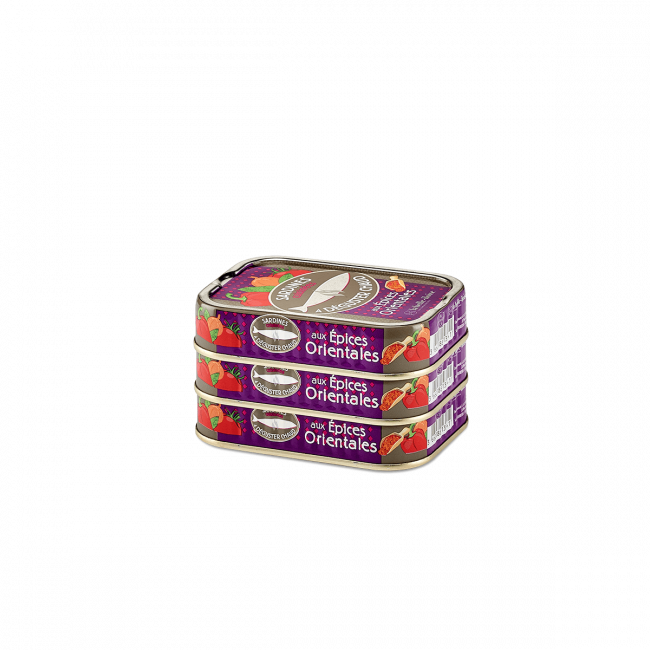 Sardines cuisinées à déguster chaud aux épices orientales