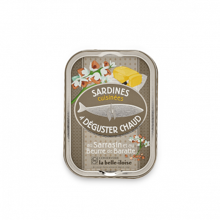 Sardines cuisinées à déguster chaud au sarrasin et au beurre de baratte