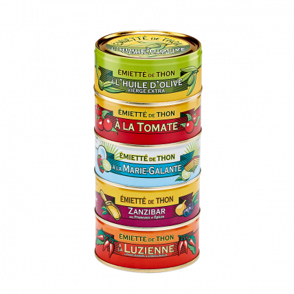 Assortiment de 5 émiettés de thon