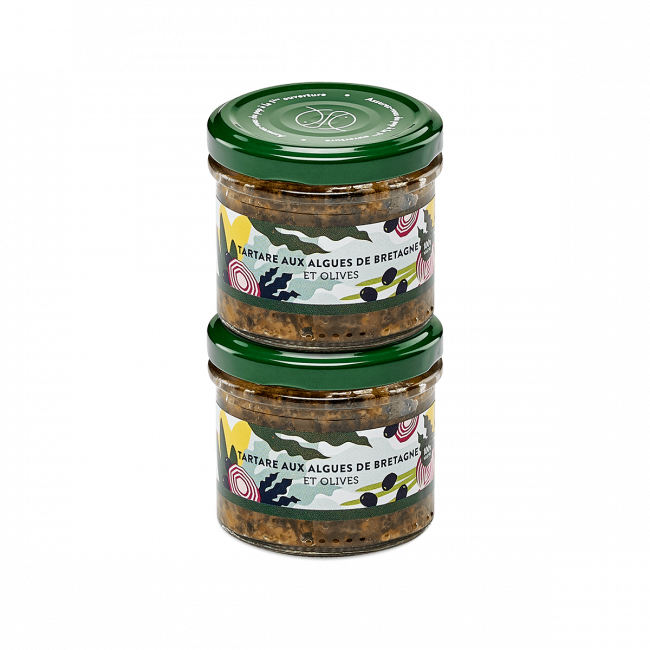 Tartaar van Bretoens Zeewier en Olijven