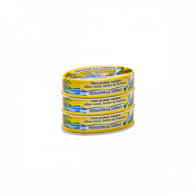 Bereiding voor SandwichTonijn Tomaat Groene Olijven en Provençaalse Kruiden