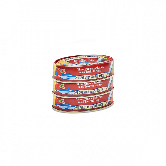 Bereiding voor Broodje Tonijn-Peper Maïs en Rode Bonen