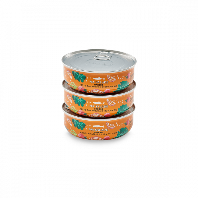 Salade van Haring, Camargue rijst en biologische Boerenkool