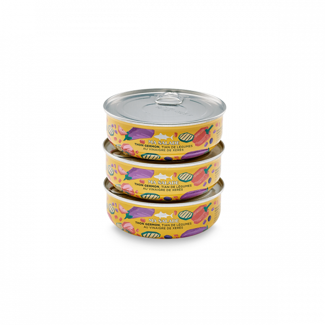 Salade Thon et Tian de légumes au Vinaigre de Xérès