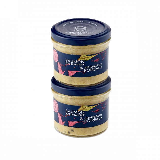 Tartinable Saumon et jeunes pousses de poireaux à déguster chaud