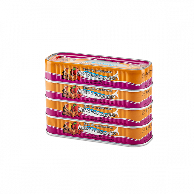 Makreel Curry en Amandelen