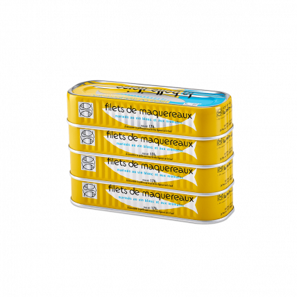 Filets de maquereaux marinés au vin blanc et aux aromates