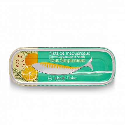 Filets de maquereaux citron, bergamote et aneth