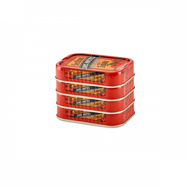 Sardines zonder bot Tomaat Olijfolie