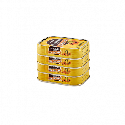 Sardines à l'huile de tournesol