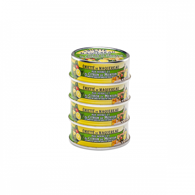 Émietté Maquereau Herbes Citron de Menton