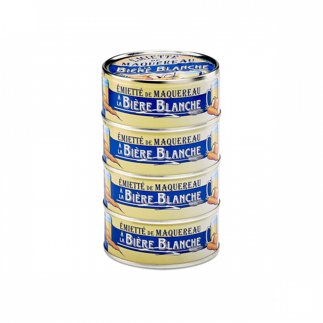 Émietté Maquereau Bière blanche