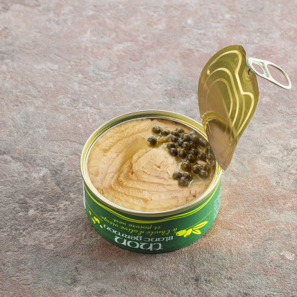 Thon blanc germon à l'huile d'olive et poivre vert