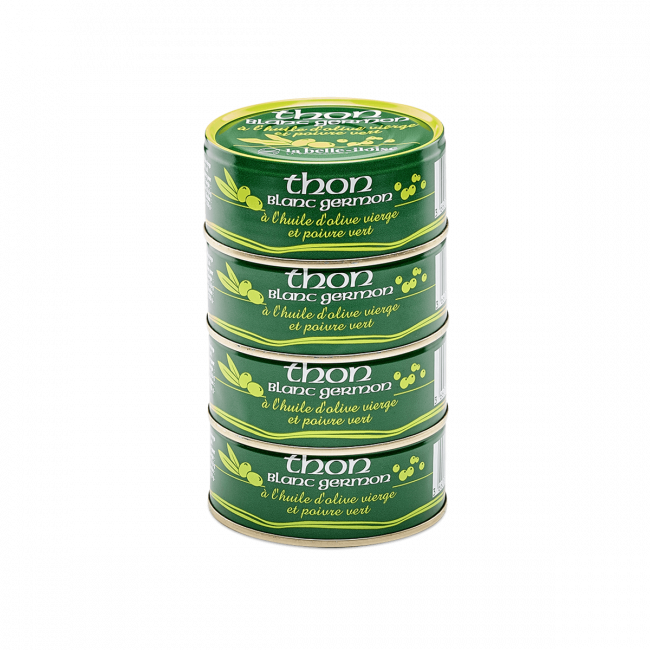 Witte Tonijn met groene Peper