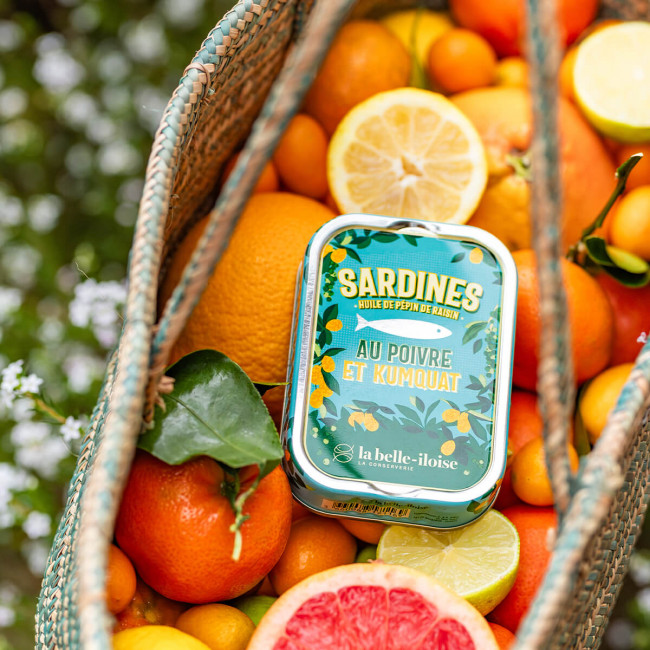 Sardines met groene Peper en Kumquat