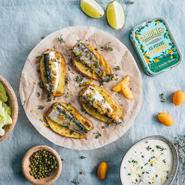 Sardines met groene Peper en Kumquat
