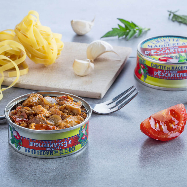 Assortiment van 6 Makreelvlokken 80g