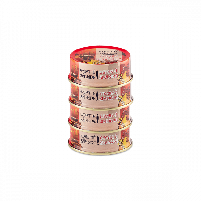 Sardinevlokken Shanghaï tussenstop