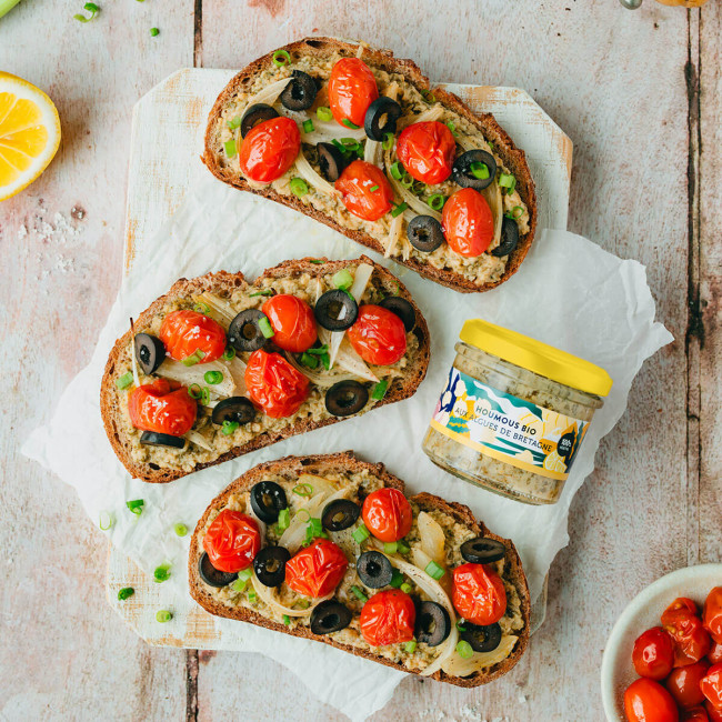 Biologische Hummus met Bretons Zeewier