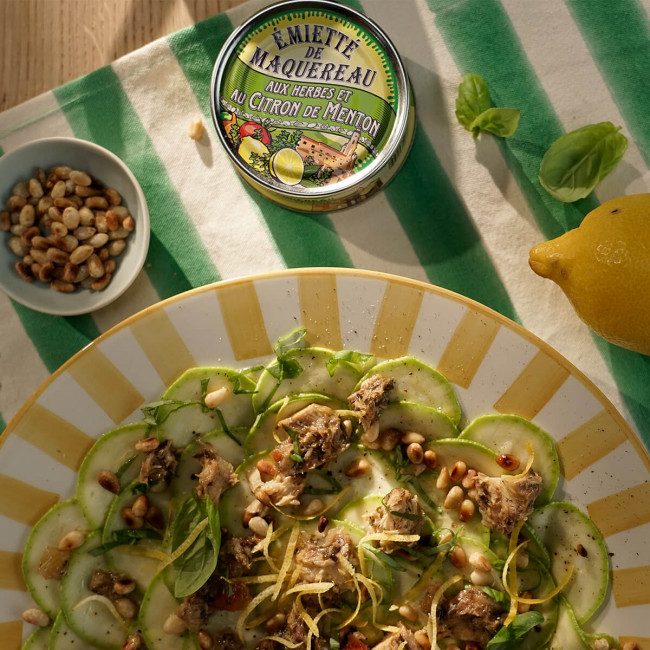 Makreelvlokken met Kruiden en Menton Citroen