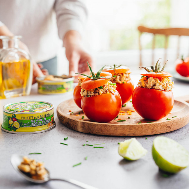 Émietté Maquereau Herbes Citron de Menton