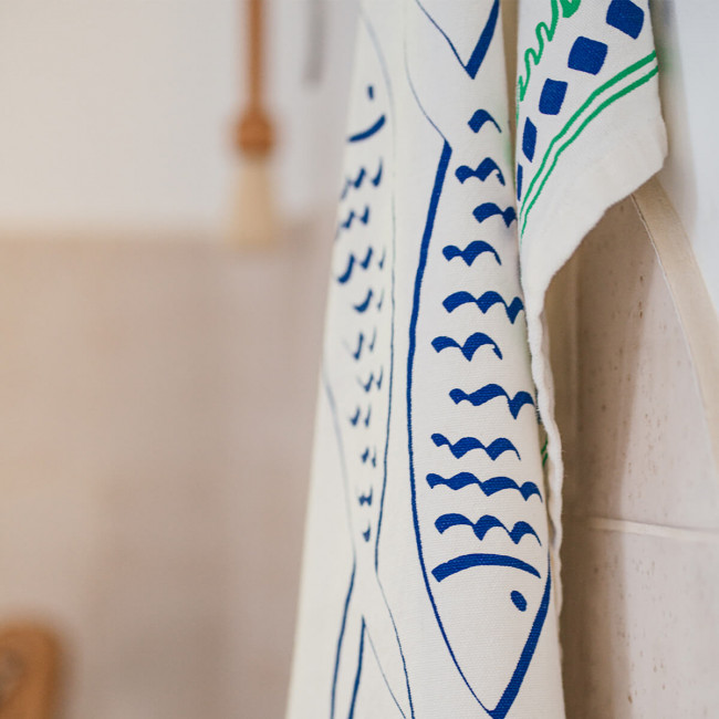 L'essuie-vaisselle «Sardines Club»