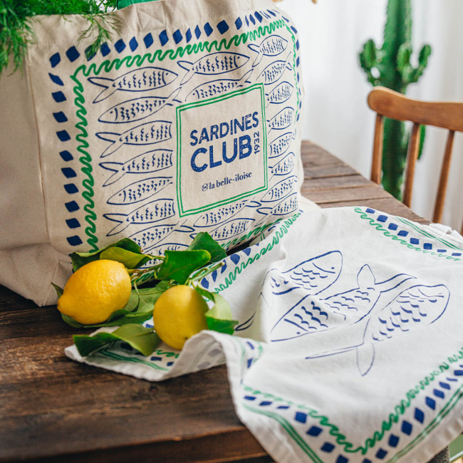 De « Sardines Club » Theedoek