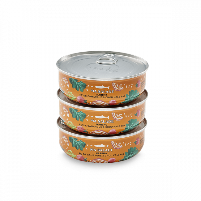 Salade van Haring, Camargue rijst en biologische Boerenkool