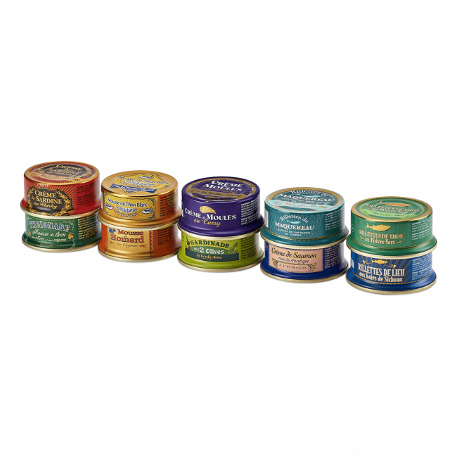 Doos van 10 visspreads