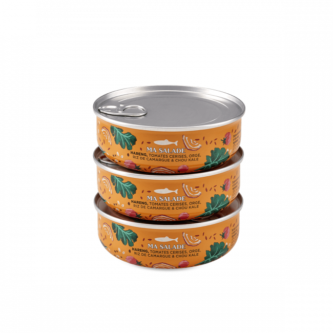 Salade met Haring Cherrytomaten Gerst Camargue-rijst