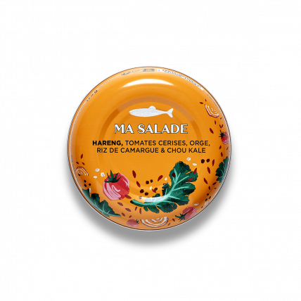 Salade met Haring Cherrytomaten Gerst Camargue-rijst