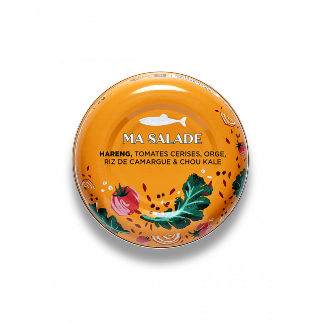 Salade met Haring Cherrytomaten Gerst Camargue-rijst