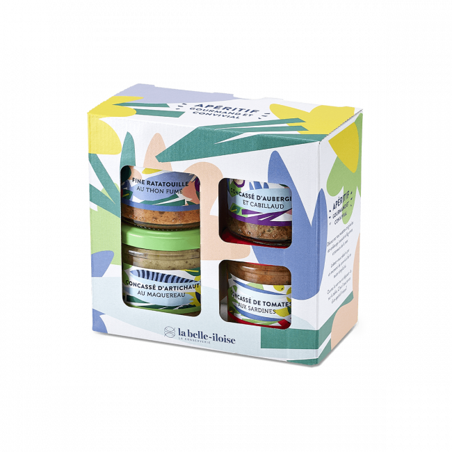 Groente- en visspreads - Assortiment van 4 glaasjes