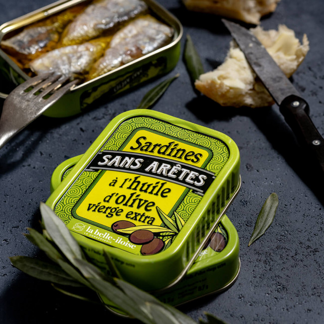 Sardines zonder bot in Olijfolie