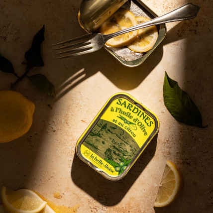 Sardines à l'huile d'olive et au citron