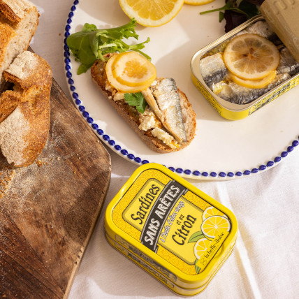 Sardines sans arêtes Citron Huile d'olive